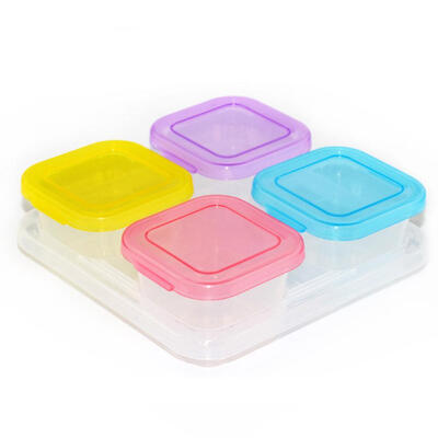 

Portable Baby Food Storage Box Candy Color Kids Tableware Milk Containers