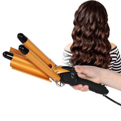 

Greensen 22mm Professional Three Barrels Hair Curler Ceramic Waver Hairstyle Tools