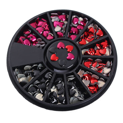 

Toponeto 3D Nail Art Rhinestones Glitters Acrylic Tips Decoration Manicure Wheel New Hot