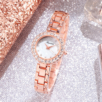 

RM Simple Casual Fashion Round Alloy Small And Exquisite Female Bracelet Watch