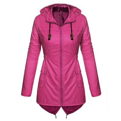 

〖Follure〗Womens Lightweight Hooded Raincoat Waterproof Active Outdoor Rain Jacket Coat