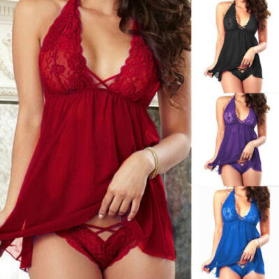 

Women Sexy Babydoll G-String Dress Ladies Underwear Lingerie Thong Nightwear HOT