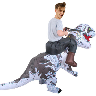 

Cute Inflatable Costume Adult Funny Clothes Halloween Party Birthday Cosplay Walking Tyrannosaurus Rex Outfit Inflatable Animal Dr