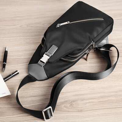 

Golf GOLF Mens Chest Bag Casual Shoulder Messenger Bag Sports Pocket D7BV51945J Black