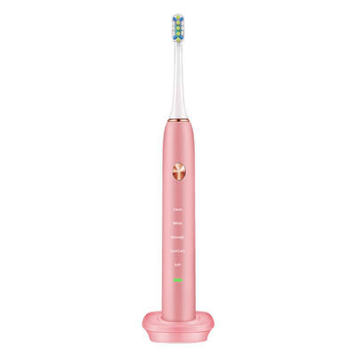 

Rechargeable Waterproof Ultrasonic Electric Toothbrush Senses Vibration Soft Hairs Toothbrush Head Replaceable Whitening Health