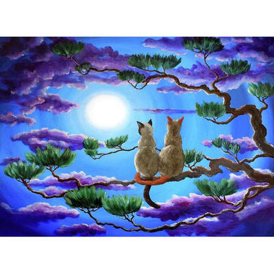 

5D DIY Full Drill Diamond Painting Cats Lovers Cross Stitch Embroidery Kits