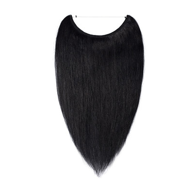 

One Piece Straight Remy Human Hair Miracle Secret Invisible Wire Hair Extensions No Clip No Glue in Hair Extensions