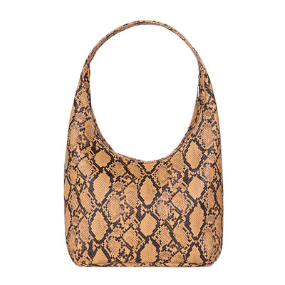 

Women Serpentine Handbag PU Leather Shoulder Bag Snake Print Shopping Bag Female Retro Messenger Bags T2G