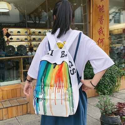 

Bookbag lady ins Fengshiya Korean version of high school campus large capacity backpack tide shoulder bag lady fashion