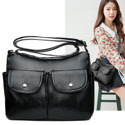 

Tailored Fashion Lady Large-Capacity Solid Color Shoulder Bag Diagonal Across Mummy Bag