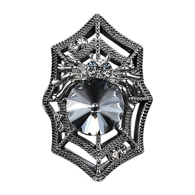 

Retro temperament ring female personality spider web ring exaggerated court wind index finger ring with accessories