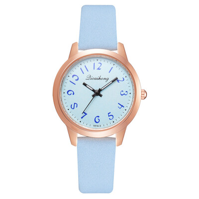 

Girls watch casual fashion high quality PU belt fashion watch