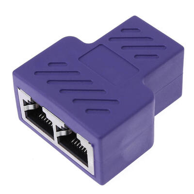 

RJ45 1 to 2 Female Port Splitter Adapter LAN Ethernet Connector Plug Socket