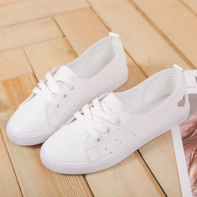 

Small white tide shoes female 2019 summer summer new versatile flat bottom net red one pedal student lazy white shoes autumn