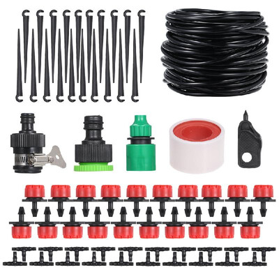 

15m DIY Saving Water Automatic Micro Drip Irrigation System Garden Greenhouse Irrigation Spray Self Watering Kits