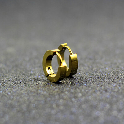 

E0213 Punk Style Stainless Steel Hoop Earrings For Men Women High Quality Black Blue Loop Earrings Gift Wholesale Drop Shipping