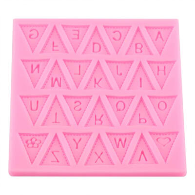 

Greensen New Letter Flag Silicone Mold Cake Decorating Baking Chocolate Mould Baking Tool