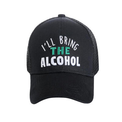 

Letter Embroidered Mesh Baseball Cap Unisex Breathable Cotton Snapback Hat