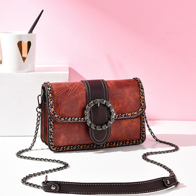 

Small bag female 2019 new cool womens bag Korean version of the fresh PU leather fashion single shoulder Messenger bag