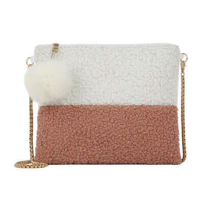 

Fashion Women Chain Crossbody Bag Pompom Casual Shoulder Messenger Bags