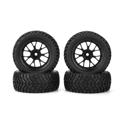 

4pcs Rubber Tire On Road RC Racing Car Wheel for 110 Hsp Redcat RC Crawler