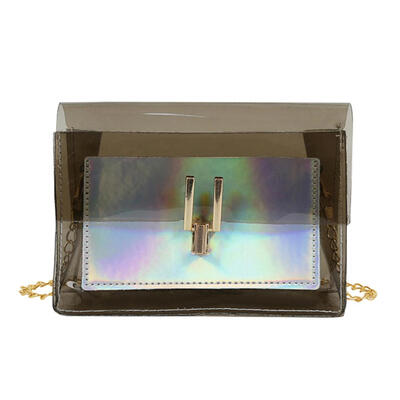 

Women Shoulder Bag Laser Transparent PVC Crossbody Summer Messenger Bags