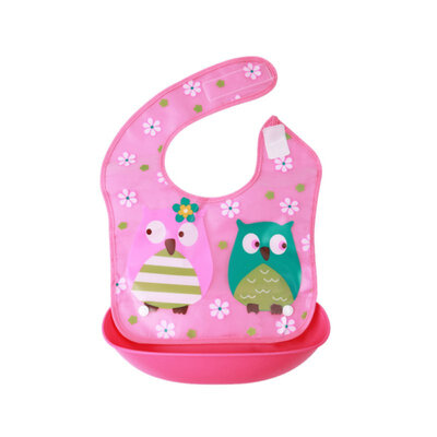 

Toddler Baby Boys Girls Removable Waterproof Saliva Towel Infant Cartoon Feeding Bib