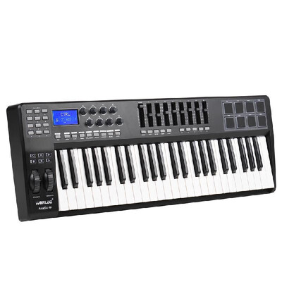 

PANDA49 49-Key USB MIDI Keyboard Controller 8 Drum Pads with USB Cable
