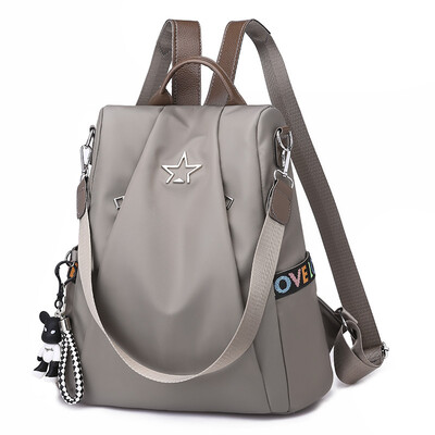 

Water-proof&anti-theft double-shoulder bag womens backpack tide canvas casual bag bag-proof bag-proof bag-proof bag-