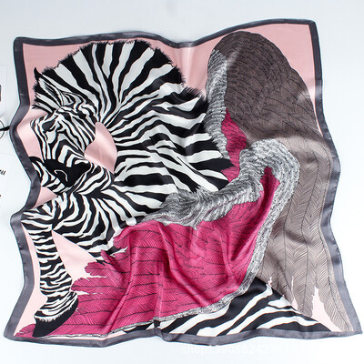 

New scarf female Korean version of the small square scarf spring&autumn tide hair band female small fresh Korean professional silk scarf decorative scarf