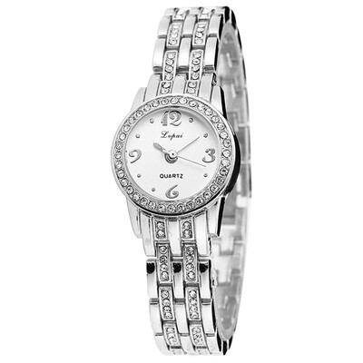 

Fashion Watches Women Digital Rhinestone Dial Ladies Quartz Wristwatch Rose Gold Alloy Strap Casual Clock Montre Femme