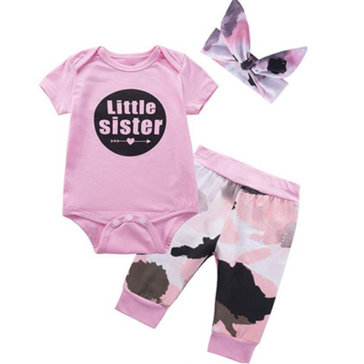 

US Newborn Baby Girls Outfits Clothes Romper Bodysuit Pants Leggings Headband Se