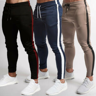 

Men Sports Gym Pants Slim Fit Running Joggers Casual Long Trousers Sweatpants UK