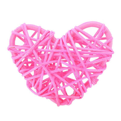 

5pcs Cute Heart Rattan Ball DIY Ornament Birthday Wedding Party Decor Gifts