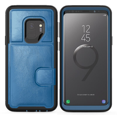

For iPhone 7 Plus 8 Plus CaseSamsung s9 s9 plus Leather case card bag series Suitable for magnetic on-board supports