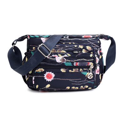 

Nylon Oxford printed one-shoulder bag with star pattern Handbag
