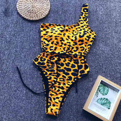 

Saidsome Sexy Women Leopard One-Piece Bikini Push-Up Pad Swimwear Swimsuit Beachwear
