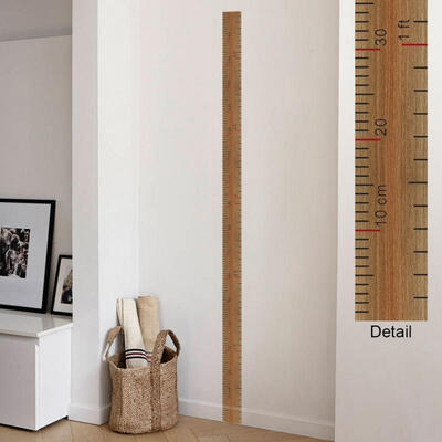 

Removable Growth Chart Kids Height Measure Living Room Wall Decal Decor Sticker