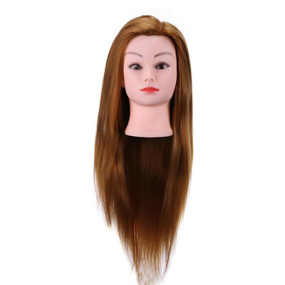 

Hairdress Training Head Real Hair Doll Mannequin Head Cosmetology Manikin
