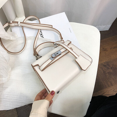 

Summer solid color bag female 2019 new Korean version of the wild single shoulder slung fashion casual portable texture Kelly bag
