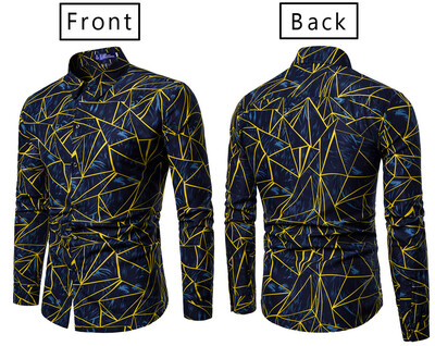 

SUNSIOM Men Long Sleeve Button Down T-shirt Tops Slim Fit Casual Dress Stylish Shirts