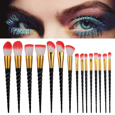 

Toponeto 15PC Make Up Foundation Eyebrow Eyeliner Blush Cosmetic Concealer Brushes