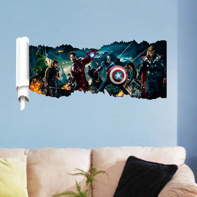 

The Avengers Pattern PVC Removable Room DIY Wall Sticker Home Decor