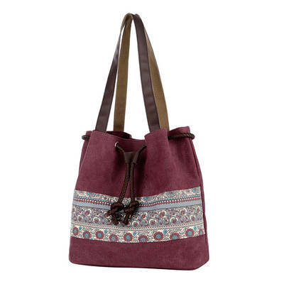 

Tailored Women Leisure National Bags Canvas Handbag Single Shoudler Bags Totes Bucket
