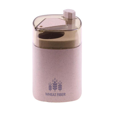 

Wheat Straw Portable Hand Press Toothpick Box Dinning Room Toothpick Can