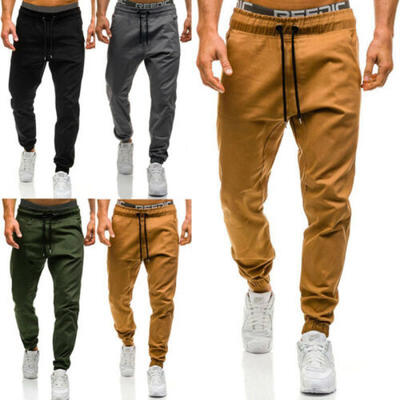 

Men Casual Sport Long Pants Slim Fit Trousers Running Joggers Gym Sweatpants Hot