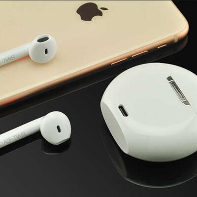 

Bluetooth 50 Wireless Waterproof Noise Canceling Stereo Pop-up Earbuds With Mics Charging Case