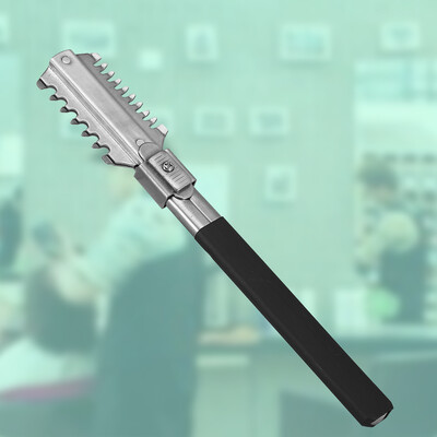 

Greensen Stainless Steel Men Straight Shavor Shaving Knife Thinning Cutting Razor Comb Hair Removal Tool Thinning Razor Comb