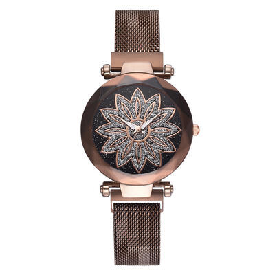 

women luxury fashion watches magnet mesh band stainless steel quartz wristwatch ladies luxurious elegant watches relogio