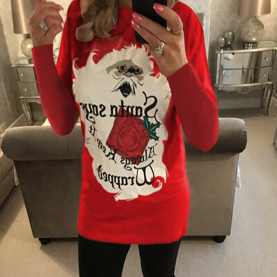 

Fashion Autumn&winter new style O-neck printing Long sleeve T-shirt